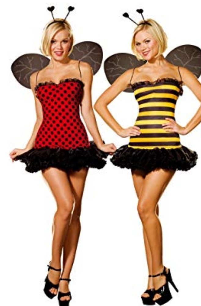 Halloween costume bee/ladybug/queenofhearts